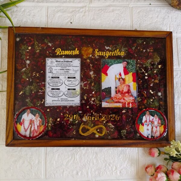 Floral Wooden Frame