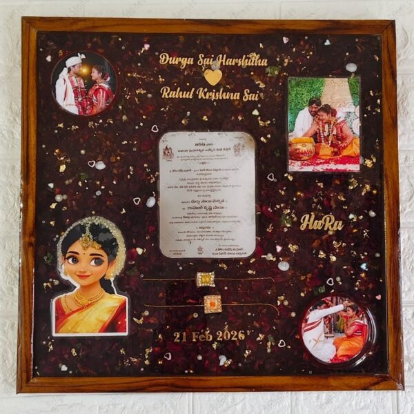 Floral Wooden Frame