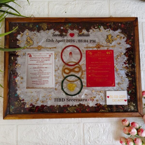 Floral Wooden Frame